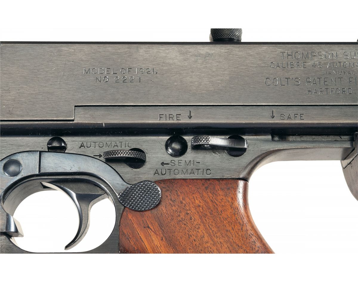 1921 thompson submachine gun value
